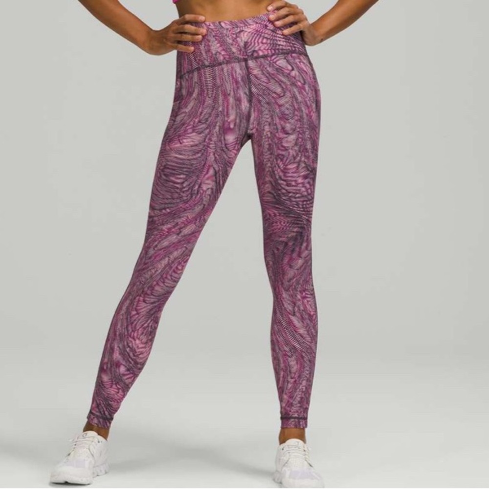 Lululemon Swift Speed High Rise Leggings in Sonic Pink Multicolor Size 8